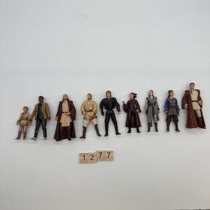 Star Wars‎ Action Figures Lot of 9. Anakin Obi-wan Finn Rey loose figs